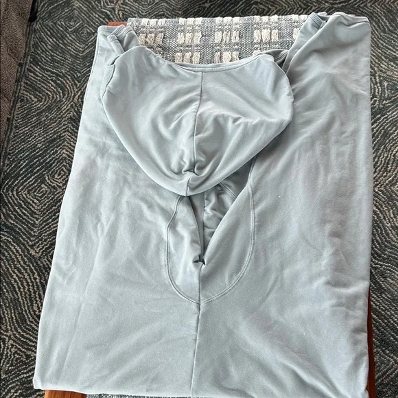 Free People Movement Nothing but Sweat Hooded Jumpsuit ~ Artic Blue - Picture 5 of 6